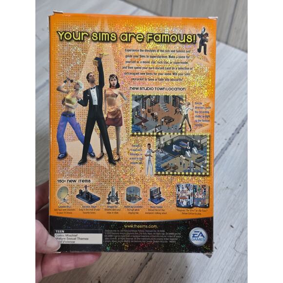 Vtg 2003 The SIMS Superstar Expansion Pack PC CD Rom Game Complete In Box - Picture 4 of 13